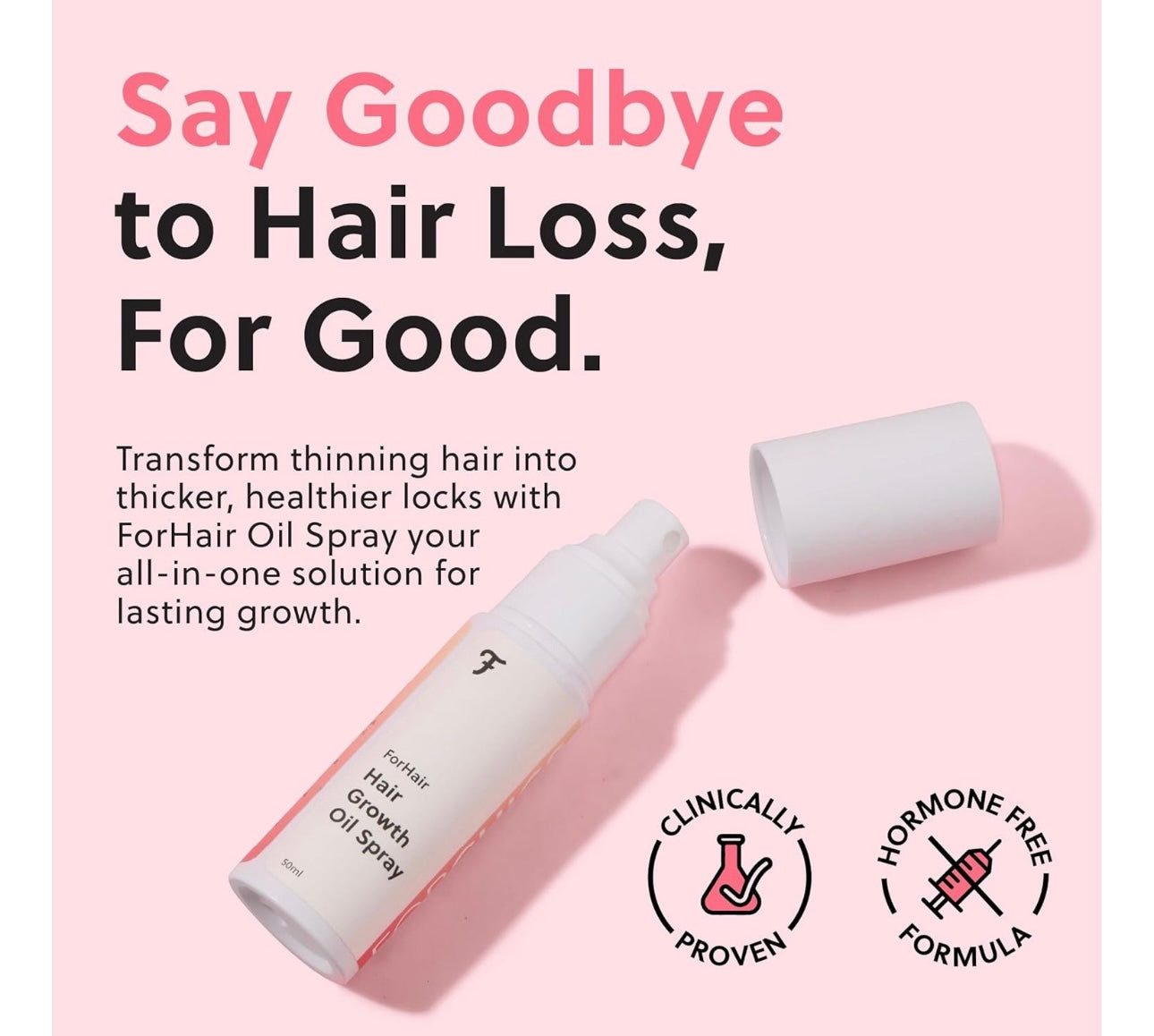 Forchics Forhair Aerosol Aceite Para Crecimiento De Cabello
